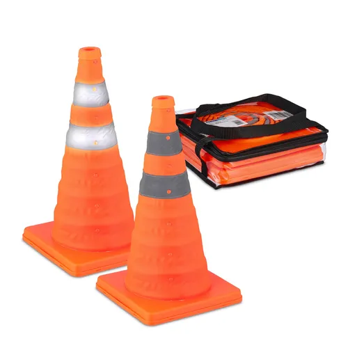 Pylonen Faltkegel Absperrpylon Straßenhütchen Warnkegel Warnhütchen 2er Set
