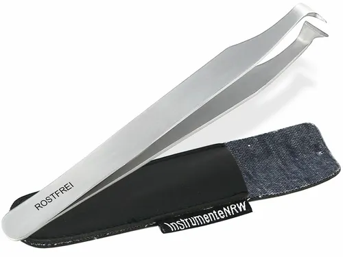 Fischgrätenzange Fischgrätenpinzette Pinzette Grätenzange 11 cm mit Etui Set