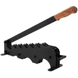 ECD Germany Holzspalter Spanmesser - Manuelle Wandmontage, robuster Gusseisen Kaminholzspalter mit 41cm Klinge für müheloses Spalten und höchste Sicherheit