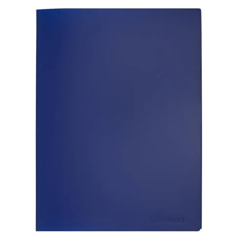Q-Connect KF01259 Sichtbuch - 40 Hüllen, Einband PP, 450 mym, blau