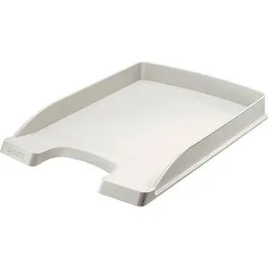 Leitz Briefablage 5237-00-85, Plus, A4, grau, stapelbar, Kunststoff