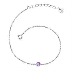 GLANZSTÜCKE MÜNCHEN Damen-Armband mit Amethyst in lila von Glanzstücke München