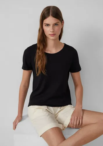 s.Oliver Kurzarmshirt T-Shirt T-Shirt mit Ärmelumschlag