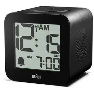 Braun Wecker BC25BP-DCF schwarz, digital, Funkuhr in schwarz von Braun