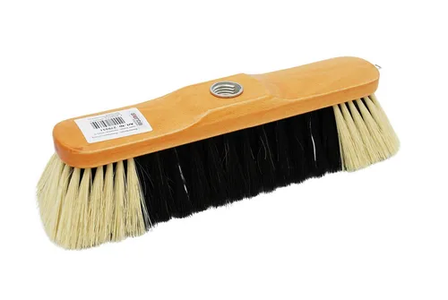 Polar Garten Straßenbesen Besen Buchenholz Rosshaarmischung mit Gewinde, (2 Bürsten, 2-tlg)