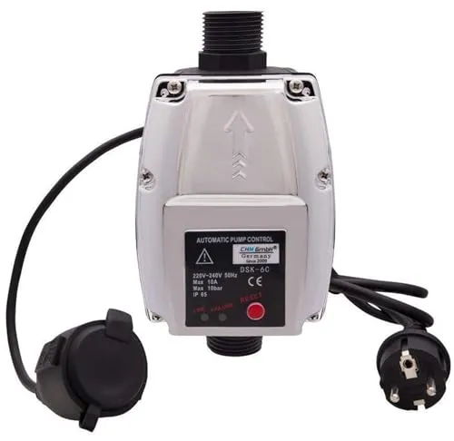 CHM GmbH® Pumpensteuerung Druckschalter für Gartenpumpe