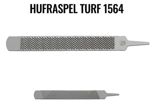 F. DICK Hufraspel TURF 1564 - Hufpflege für Pferde, hochwertige Raspel mit fein- und grobhieb für präzise Bearbeitung von Pferdehufen, ideal für Profis und Pferdeliebhaber.