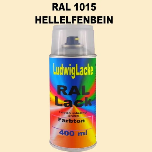 Hellelfenbein RAL Seidenmatt 1015 Spraydose 400ml  Spraylack Sprühlack Rallack