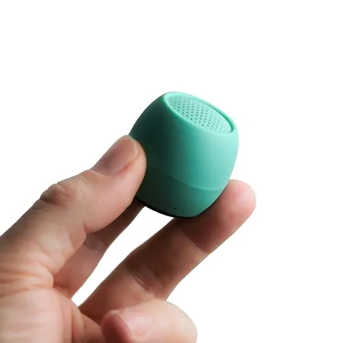 Boompods Zero Ocean Tragbarer Bluetooth Lautsprecher - IPX6 Wasserdicht Kabelloser Lautsprecher, 5 Std Spielzeit, Mini Outdoor Musikbox mit Mikrofon für Dusche und Reisen, Aquamarin