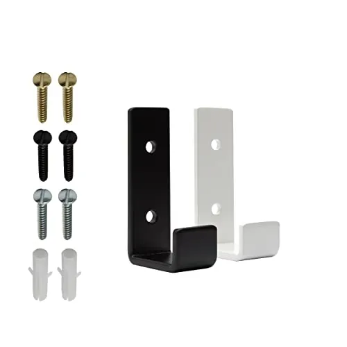 Natural Goods Berlin Design Kleiderhaken Metall Schwarz (KREUZBERG, 5er Set) - Vielseitige Garderobenhaken für Küche, Bad und Flur. Belastbar und stilvoll, ideal für Jacken, Taschen und mehr. Einfache Wandmontage mit stabiler Befestigung. Hochwertige Pulverbeschichtung sorgt für langlebige Nutzung.