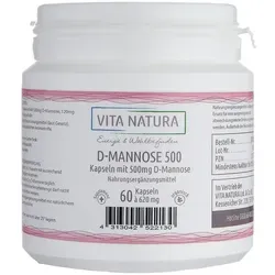 D Mannose Kapseln 500 mg