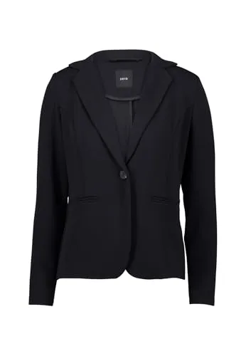 zero Damen Blazer mit Paspeltaschen 40, Black Beauty - Eleganter Damen Blazer mit figurbetonter Passform und praktischen Paspeltaschen, ideal für stilvolle Anlässe oder das Büro.