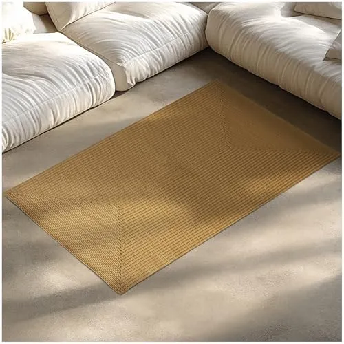 TecTake Geflochtener Teppich Raya in Jute-Optik