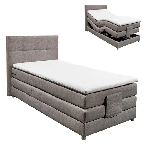 Motor-Boxspringbett silver von Roller