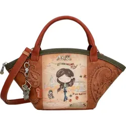 Anekke Shopper Damen - Bunte Tasche mit 2 Griffen und Schulterriemen - Damen-Shopper: Ihre perfekte Begleiterin für Abenteuer mit hochwertigem Design, mehreren Taschen und einzigartigen Hippie-Details. Maße: 41 x 19 x 13 cm.