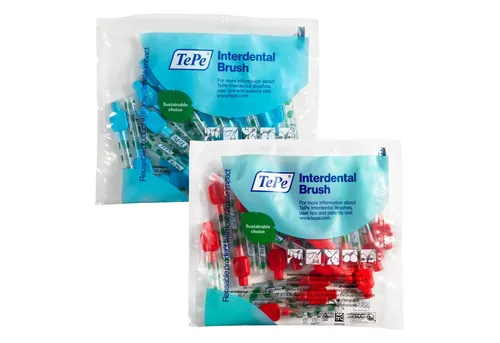 TePe Interdentalbürsten 40er-Pack TePe Original Zahnreinigungsstäbchen aus Schweden, inkl. 20 Schutzkappen