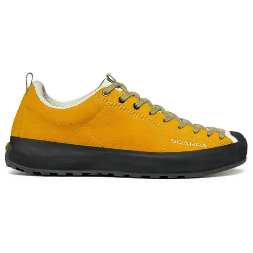 Scarpa Mojito Wrap Schuhe, Saffron, EU 40 - Freizeitschuhe aus umweltfreundlichem Wildleder EVOLO, mit innovativer Produktion für weniger CO2-Emissionen und Wasserverbrauch. Ideal für nachhaltigen Komfort und Stil.