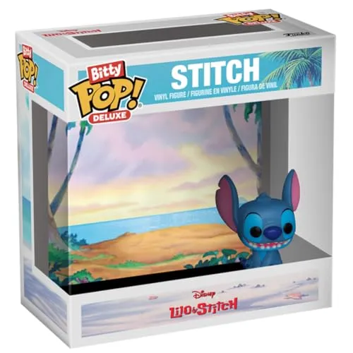 Funko Bitty POP! Deluxe: Stitch (Beach) - Sammelbare Vinylfigur - Geschenkidee - Offizielles Merchandise - Spielzeug für Kinder & Erwachsene - Modellfigur für Sammler und zur Ausstellung