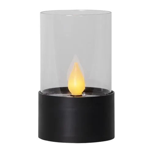 Star Trading Puloun Solar Tischlaterne LED, Dekorative Gartenleuchte für außen & innen, Solarleuchte wetterfest, langlebige Lampe für Terrasse Balkon, indirektes Licht, automatische Beleuchtung