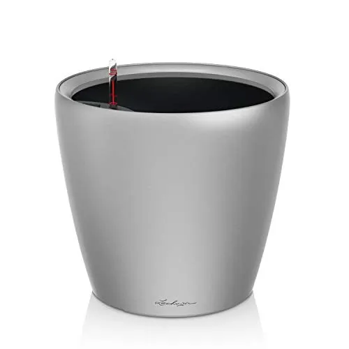 Lechuza Pflanztopf Classico LS 28 Silber metallic 16048 in silber von Lechuza