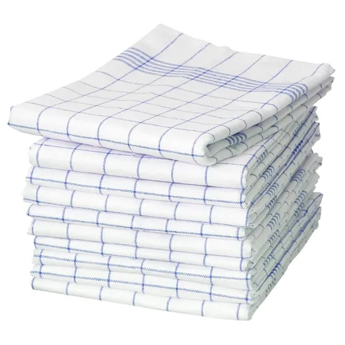 Dyckhoff Geschirrtuch Streifenkaro blau in blau von Dyckhoff