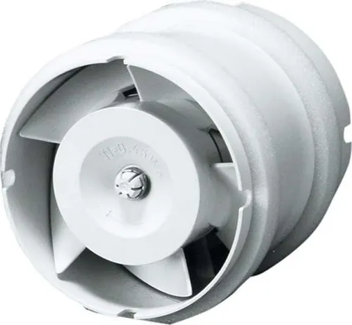 Maico ECA 11 E Rohreinschub-Ventilator, 100mm, 13W - Lüftungstechnik: Leistungsstarker 100mm Rohreinschub-Ventilator mit 105 m³/h Fördervolumen, ideal für effektive Entlüftung bei nur 37 dB(A) Schalldruckpegel.