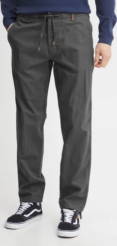 INDICODE IDIves Herren Leinenhose Sommerhose Lange Stoffhose mit Kordel Gürtelschlaufen Leinenmix Eingrifftaschen Regular fit