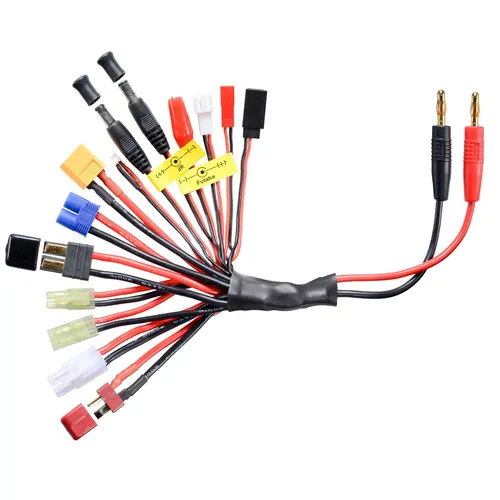 Multi Ladekabel 14 in 1 Futaba JR Tamiya T Stecker Micro Car BEC TRX Mini Tamiya