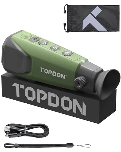 Produktbild TOPDON TS004 wärmebildkamera Jagd, 320x240 TISR Wärmebild-Monokular 13mm, 50Hz, 11H Akkulaufzeit, 32GB Speicher, für Jagd, Nachtsicht-Outdoor-Erkundung, Wildbeobachtung