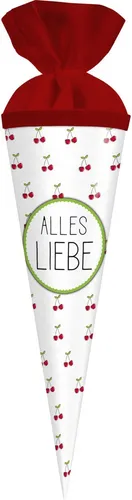 Goldbuch Geschenktüte Kirschen Schultüte 35 cm mit Filzverschluss