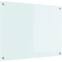 vidaXL Küchenrückwand Weiß 80 x 60 cm aus gehärtetem Glas - Küchenrückwand aus hitzebeständigem Sicherheitsglas, ideal für moderne Küchen. Schützt Wände und ist einfach zu installieren – perfekter Mix aus Stil und Funktionalität.