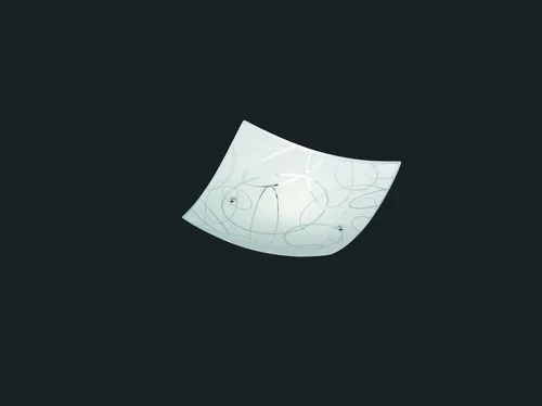 DECKENLEUCHTE SPIRELLI DECKENLEUCHTE LARGE ATTACK E27 IN WEIß GLASFARBE 6044001