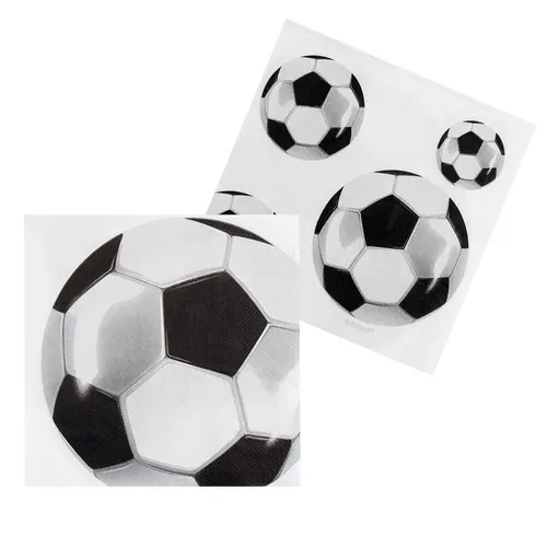 Fußball Servietten 33 x 33 cm Fußballparty Deko 20