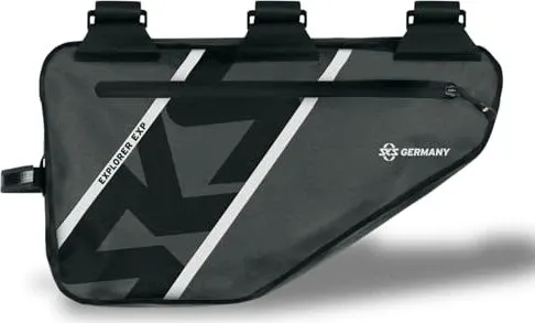 SKS GERMANY EXPLORER EXP. FRAMEBAG - Fahrradtaschen mit 4 Litern Stauraum, wasserdicht und mit Extrafach für Minitool und Minipumpe - perfekt für sicheres Bikepacking!