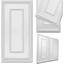 DECCART 3D Wandpaneele Polystyrol Weiß