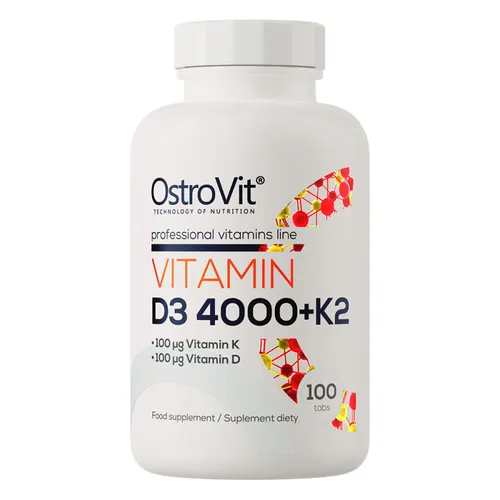 Produktbild OstroVit Vitamin D3 4000 + K2 MK7 100 Tabletten