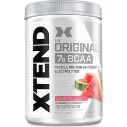 XTEND The Original BCAAs Watermelon – 423 g - Sportnahrung mit 7 g BCAAs im bewährten 2:1:1 Verhältnis, zuckerfrei und ideal zur Unterstützung von Muskelwachstum, Kraft und schnellerer Erholung während des Trainings.