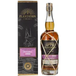 Plantation Rum PANAMA Single Cask 2008 - Geschenkbox - Exklusiver Rum mit White Pineau des Charentes Finish, 46,5% Vol. - ideal für Genießer und als Geschenk!