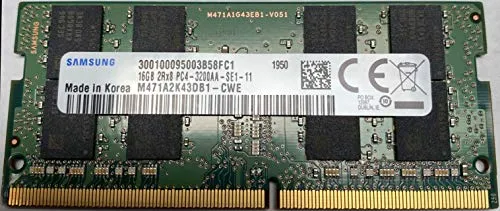 16GB DDR4 3200MHz PC4-25600 1,2V 2Rx8 260-Pin SODIMM Laptop Arbeitsspeicher RAM Module M471A2K43DB1-CWE