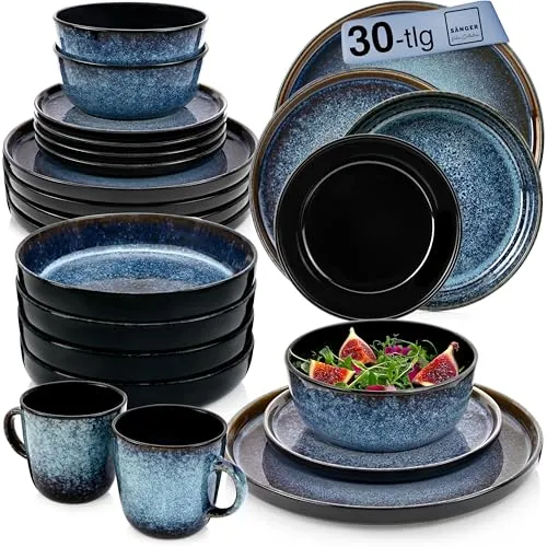 SÄNGER Osaka Kombiservice 30-tlg. für 6 Personen in blau von Sänger