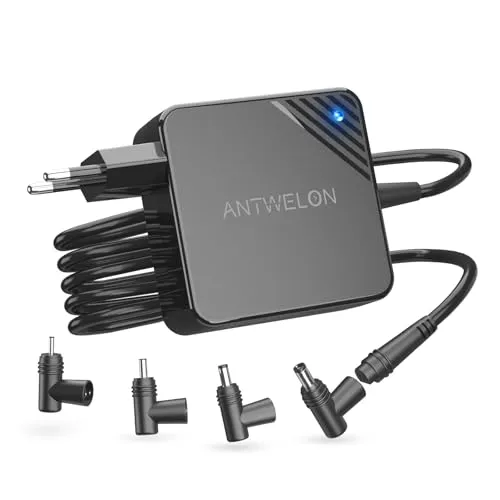 ANTWELON 65W 45W Laptop Netzteil Ladegerät Ladekabel for Asus Laptop VivoBook ZenBook Chromebook Transformer Book UX330 UX330U Q504U Q302 S200E X201E X202E 19V 3,42A Rundstecker Adapter Charger