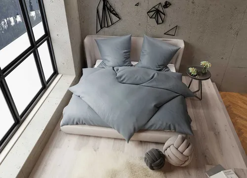 BETTWAESCHE-MIT-STIL Bettwäsche TENCEL™ Lyocell Bettwäsche uni einfarbig, Lyocell, 3 teilig