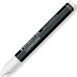 Staedtler Signierkreide Lumocolor permanent, 236-0, omnigraph, Universalkreide, papiert, 11,3 cm, weiß