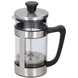 alpina Kaffeemaschine 1L Edelstahl Silber - Kaffeemaschine für ca. 8 Tassen, mit herausnehmbarer Glaskanne und stylishen Edelstahl-Design – perfekt für Kaffeeliebhaber!