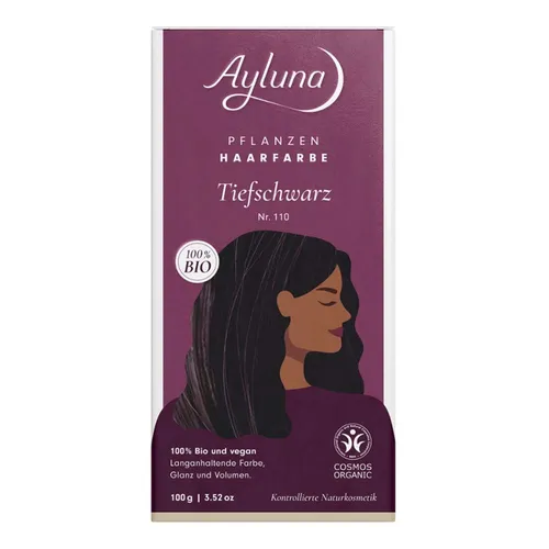 Ayluna Pflanzenhaarfarbe Tiefschwarz 100 g