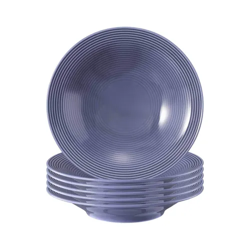 Seltmann Weiden Beat Color Glaze Suppenteller 6er Set in blau von Seltmann Weiden