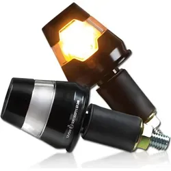 IBEX Blinker Lenkerenden LED Blinker Conic E-geprüft - Motorradzubehör mit universal passendem Design, E-geprüft für Sicherheit und ideal für jedes Motorrad-Setup.