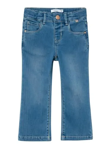 NAME IT Mädchen Nmfsalli Bootcut-Jeans, Light Blue Denim von NAME IT