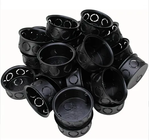 Produktbild UP Gerätedose, Unterputz, D: 70mm, Tiefe: 35mm, schwarz, IP20