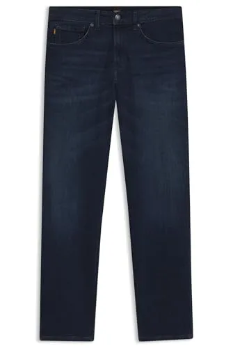 BOSS Herren Re.Maine BC-C Jeans, Dark Blue 33W/32L - Stylische Regular Fit Jeans mit mittlerer Bundhöhe, Reißverschluss und seitlichen Taschen – ideal für den modernen Look.